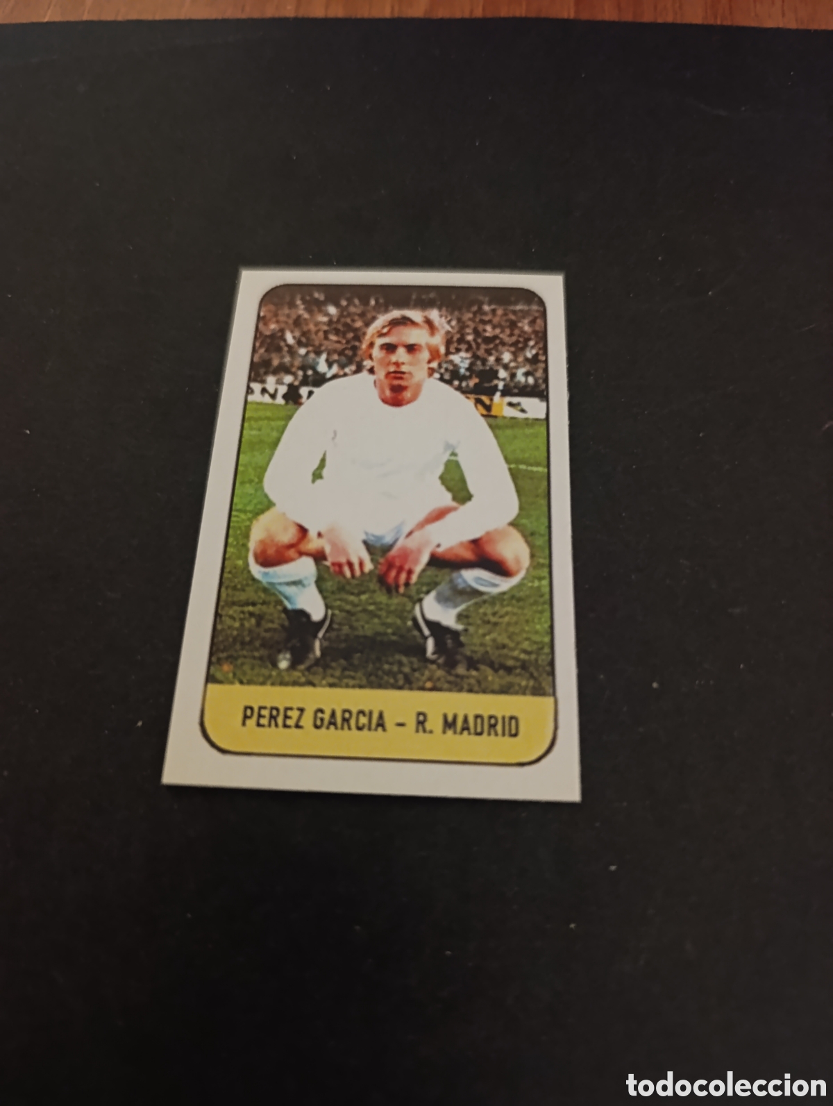 Cromos de f&uacute;tbol: Cromo P&eacute;rez Garc&iacute;a Real Madrid Liga Este 78 79, ampliaci&oacute;n de la colecci&oacute;n.