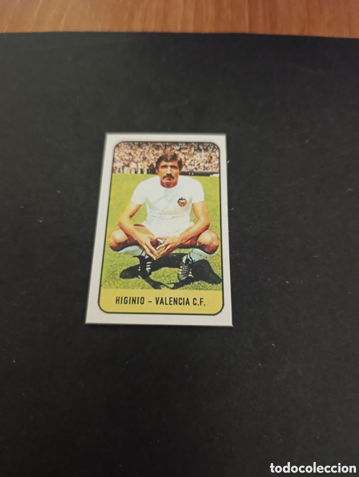 Cromos de f&uacute;tbol: Cromo Higinio Valencia Liga Este 78 79, ampliaci&oacute;n de la colecci&oacute;n.