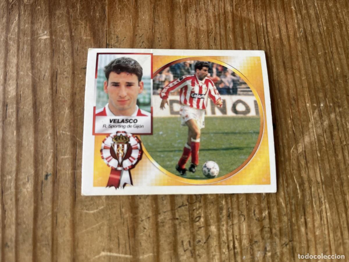 Cromos de Futebol: CROMO SIN PEGAR NUNCA PEGADO ALBUM LIGA ESTE 94 95 1994 1995 SPORTING GIJON VELASCO