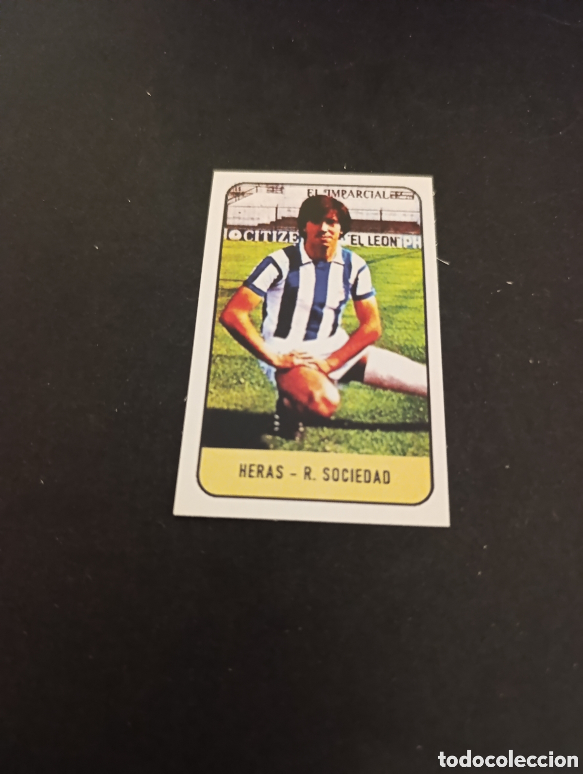 Cromos de Futebol: Cromo Heras Real Sociedad Liga Este 78 79, ampliaci&oacute;n de la colecci&oacute;n.