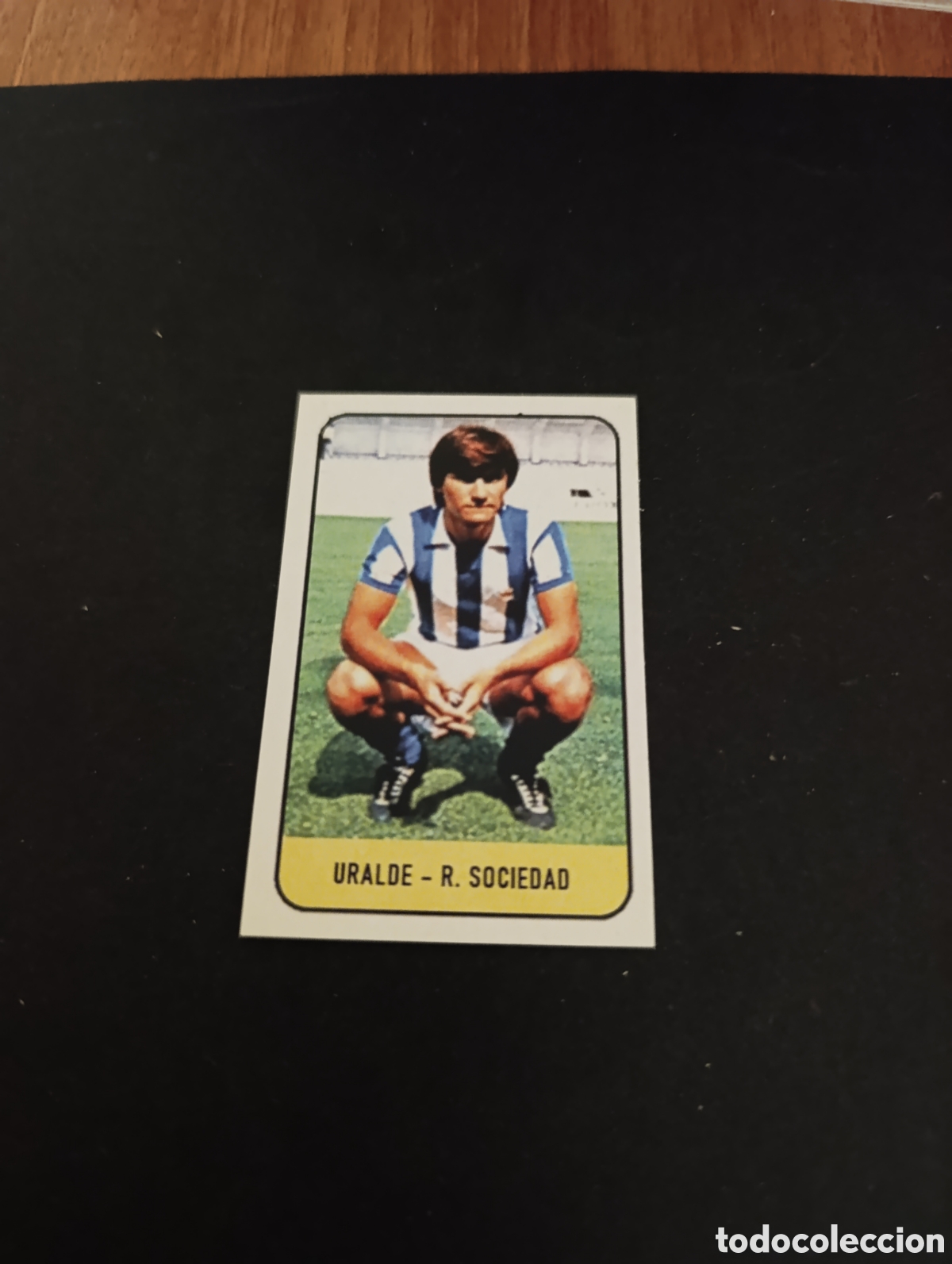Cromos de f&uacute;tbol: Cromo Uralde Real Sociedad Liga Este 78 79, ampliaci&oacute;n de la colecci&oacute;n.