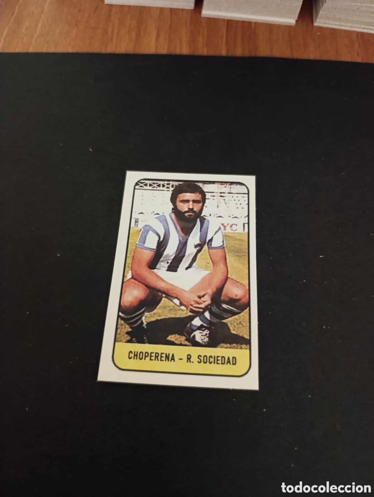 Cromos de f&uacute;tbol: Cromo Choperena Real Sociedad Liga Este 78 79, ampliaci&oacute;n de la colecci&oacute;n.