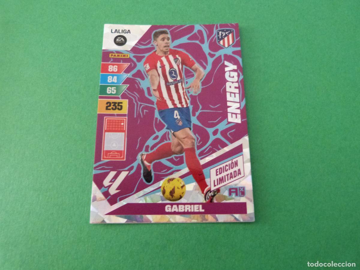 Cromos de f&uacute;tbol: TRADING CARD FUTBOL GABRIEL ATLETICO DE MADRID E. LIMITADA LIGA ADRENALYN XL 2023-2024/23-24