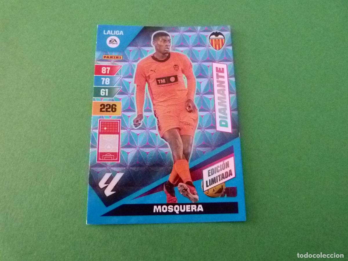 Cromos de f&uacute;tbol: TRADING CARD FUTBOL MOSQUERA VALENCIA C.F. E. LIMITADA LIGA ADRENALYN XL 2023-2024/23-24