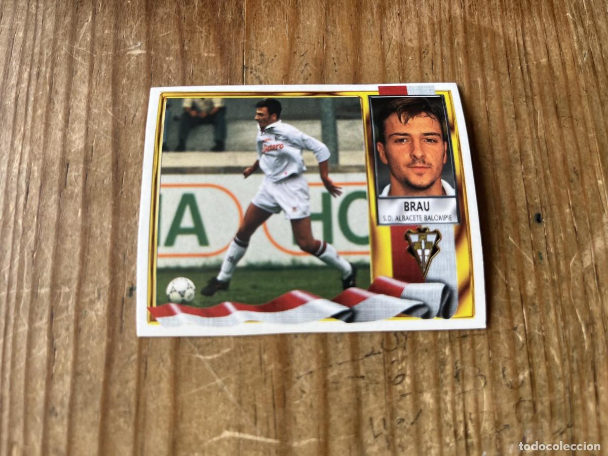 Cromos de f&uacute;tbol: CROMO SIN PEGAR NUNCA PEGADO ALBUM LIGA ESTE 95 96 1995 1996 ALBACETE BRAU