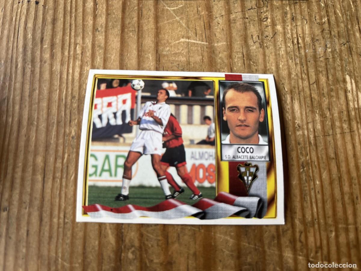 Cromos de f&uacute;tbol: CROMO SIN PEGAR NUNCA PEGADO ALBUM LIGA ESTE 95 96 1995 1996 ALBACETE COCO
