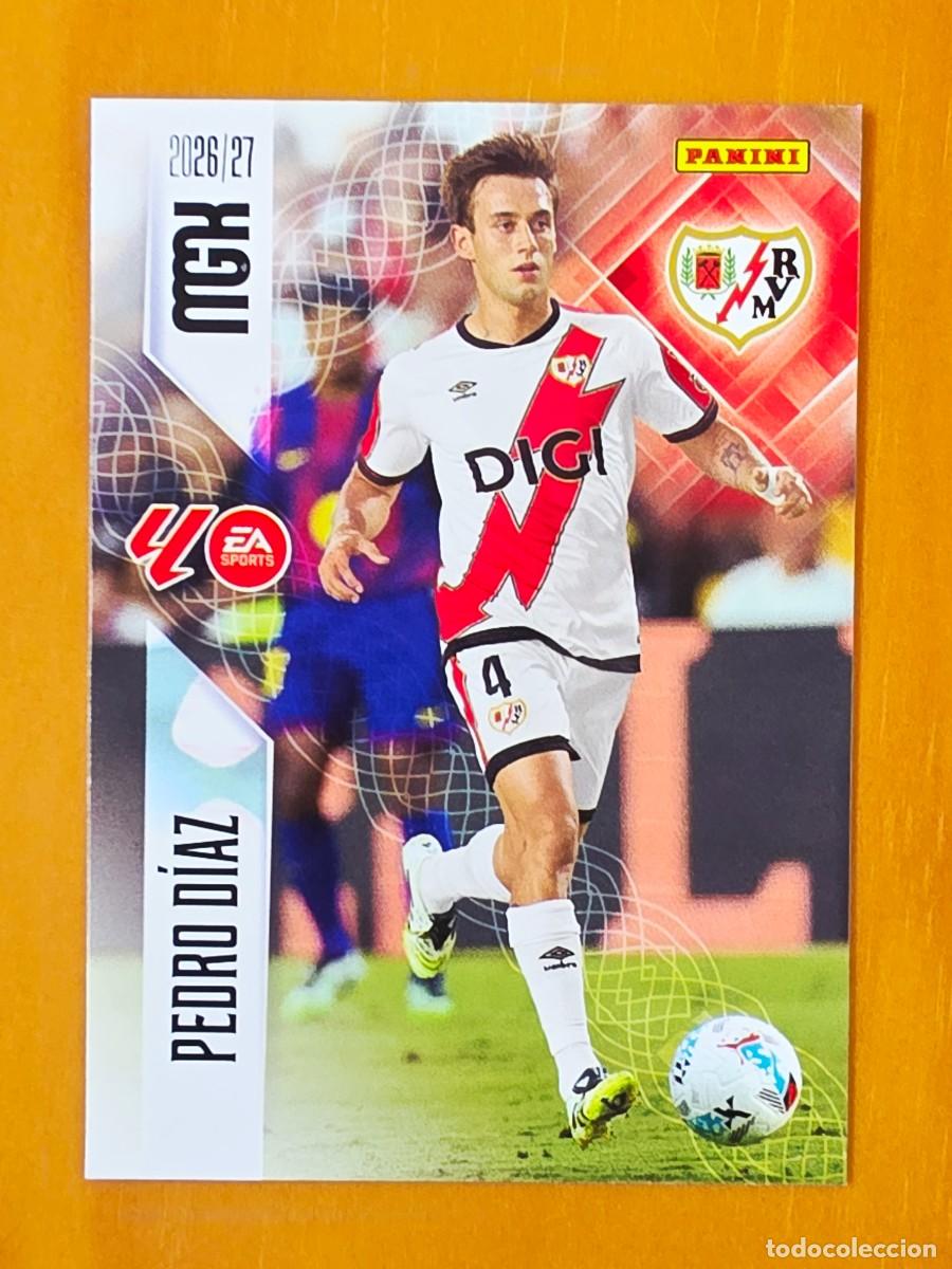 Cromos de f&uacute;tbol: 298 Pedro D&iacute;az, Rayo Vallecano, Panini Megacracks MGK 2026 2027 26 27