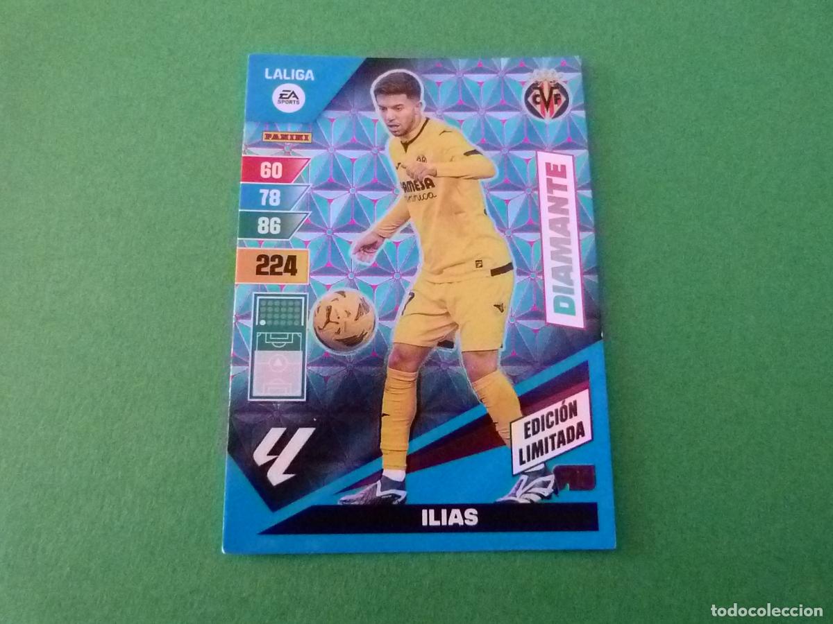 Cromos de f&uacute;tbol: TRADING CARD FUTBOL ILIAS VILLARREAL C.F. E. LIMITADA LIGA ADRENALYN XL 2023-2024/23-24