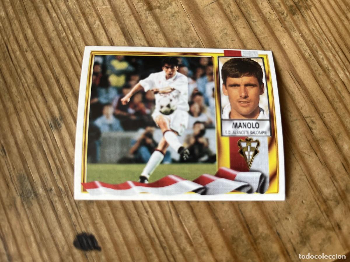 Cromos de f&uacute;tbol: CROMO SIN PEGAR NUNCA PEGADO ALBUM LIGA ESTE 95 96 1995 1996 ALBACETE MANOLO