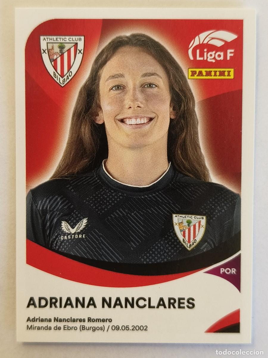 Cromos de f&uacute;tbol: #4 ADRIANA NANCLARES (ATHLETIC BILBAO) LIGA F 2024/2025 PANINI