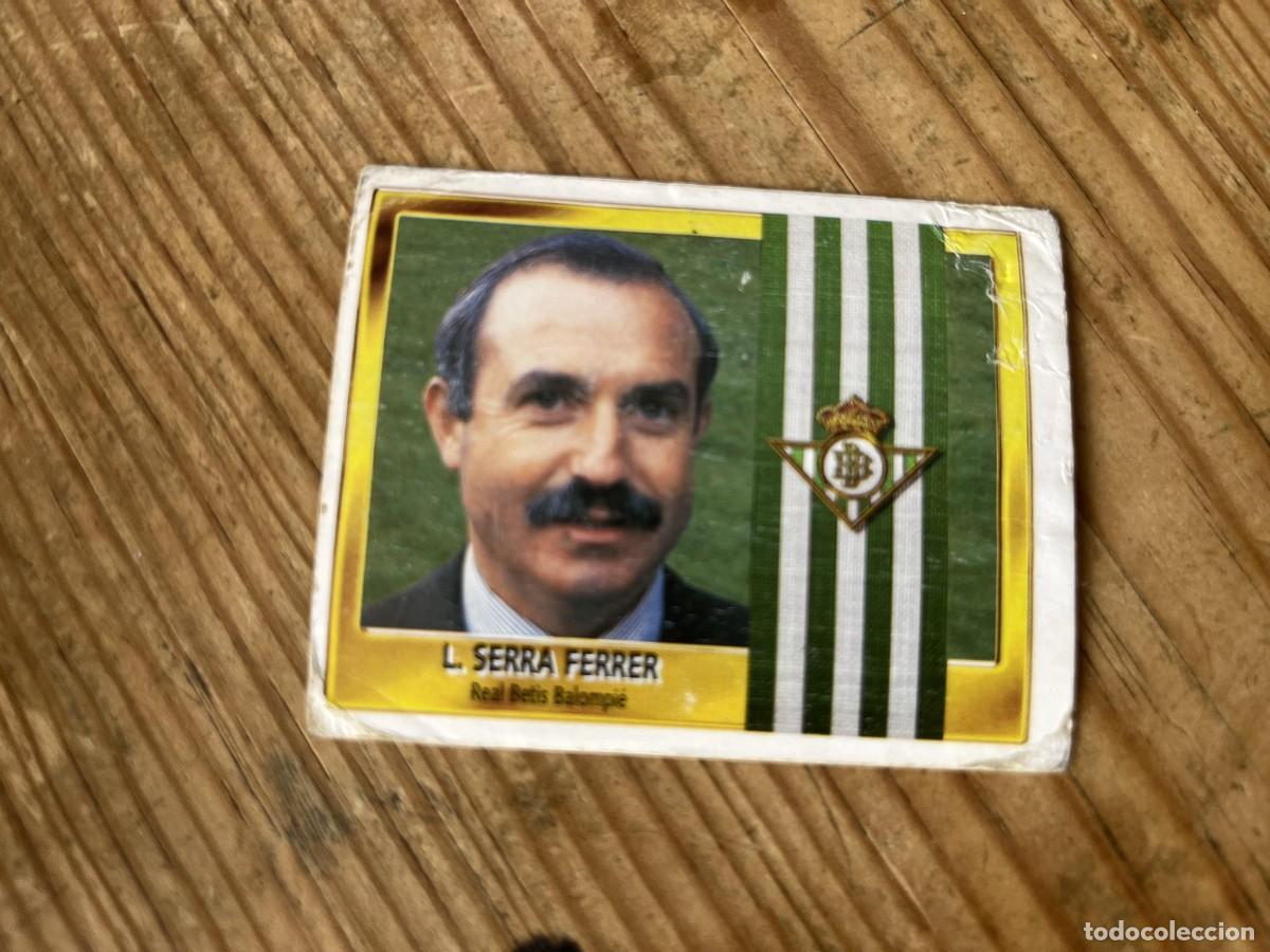 Football Stickers: CROMO SIN PEGAR NUNCA PEGADO ALBUM LIGA ESTE 95 96 1995 1996 REAL BETIS ENTRENADOR SERRA FERRER