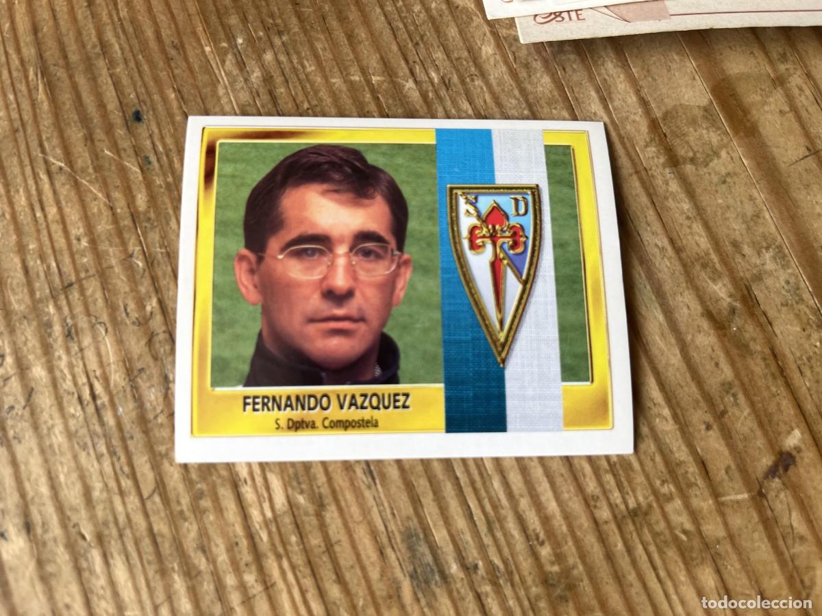 Cromos de f&uacute;tbol: CROMO SIN PEGAR NUNCA PEGADO ALBUM LIGA ESTE 95 96 1995 1996 COMPOSTELA ENTRENADOR FERNANDO VAZQUEZ