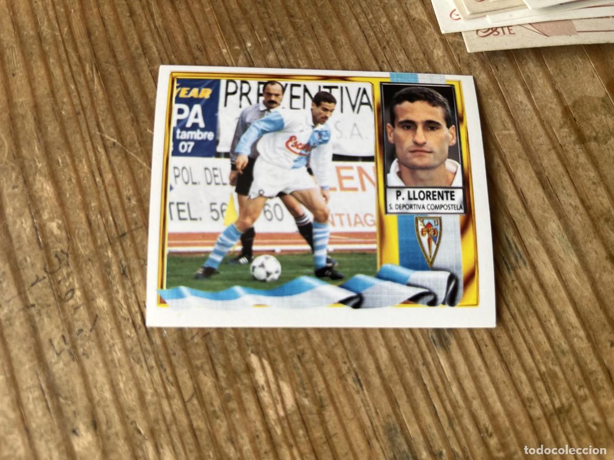 Cromos de f&uacute;tbol: CROMO SIN PEGAR NUNCA PEGADO ALBUM LIGA ESTE 95 96 1995 1996 COMPOSTELA PACO LLORENTE