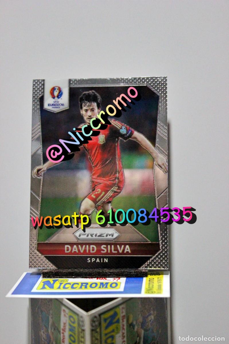 Cromos de f&uacute;tbol: david silva espa&ntilde;a euro 2016 portugal prizm panini eurocopa 16 niccromo