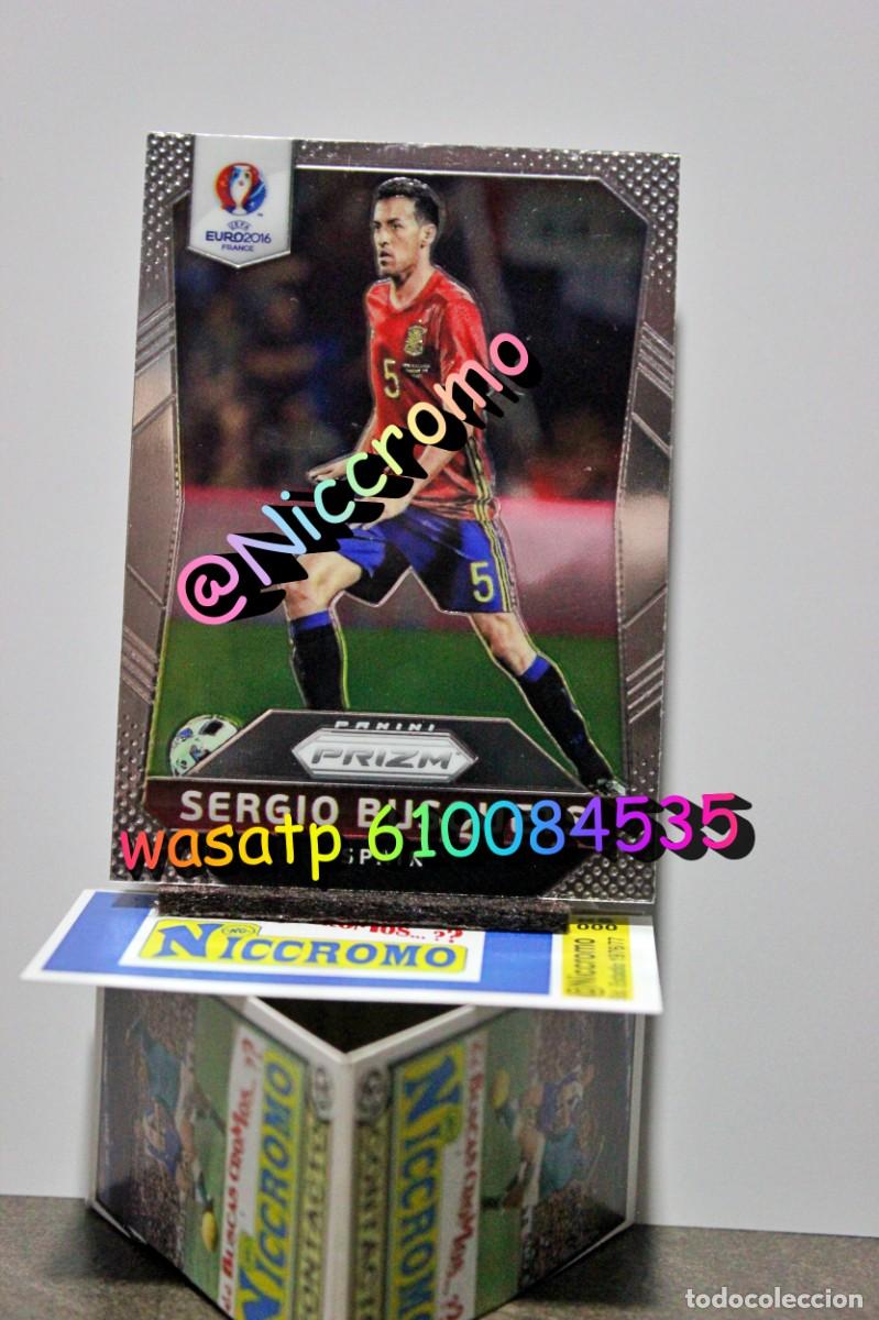Cromos de f&uacute;tbol: busquets espa&ntilde;a euro 2016 portugal prizm panini eurocopa 16 niccromo