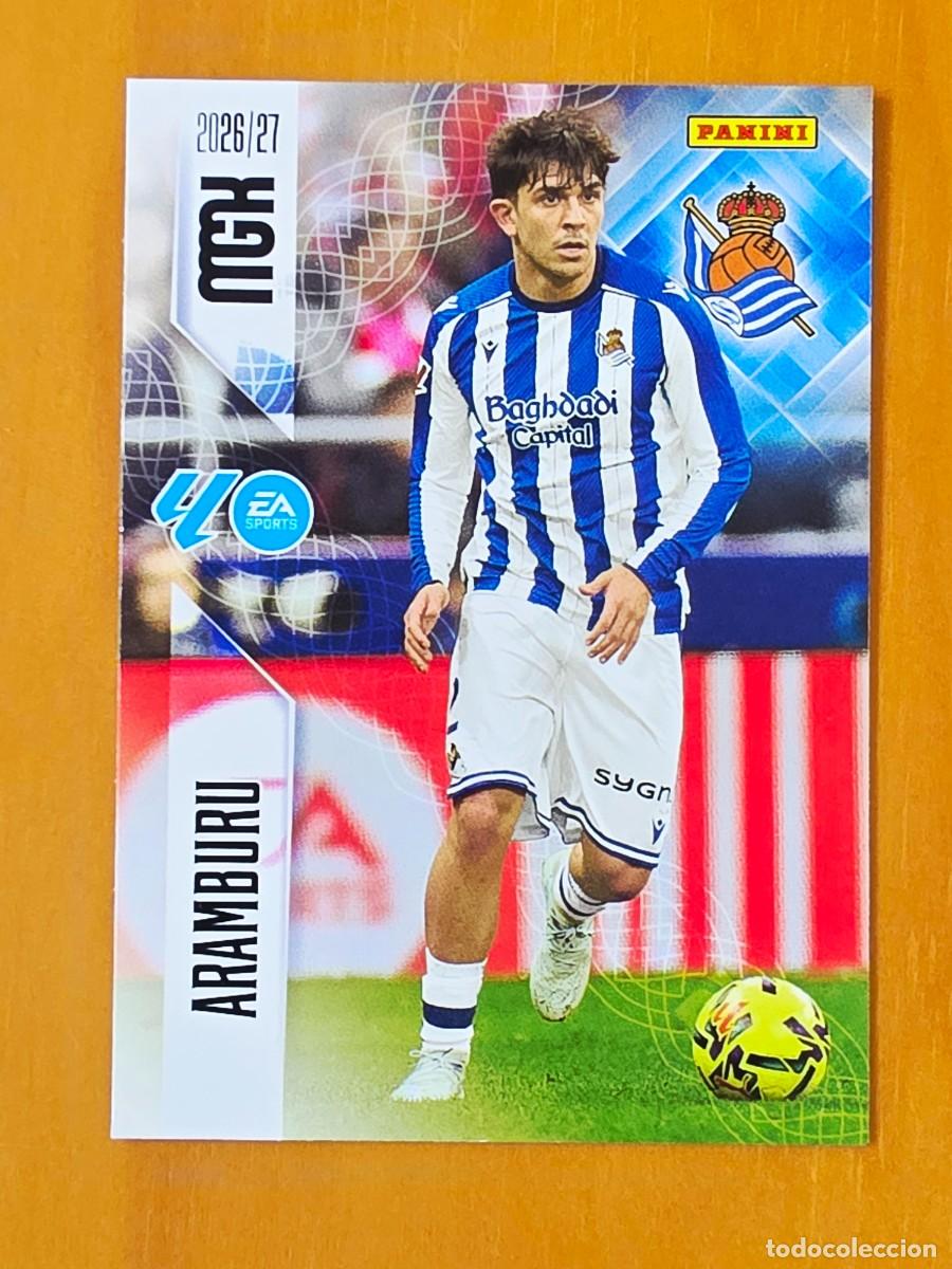 Cromos de f&uacute;tbol: 310 Jon Aramburu, Real Sociedad, Panini Megacracks MGK 2026 2027 26 27