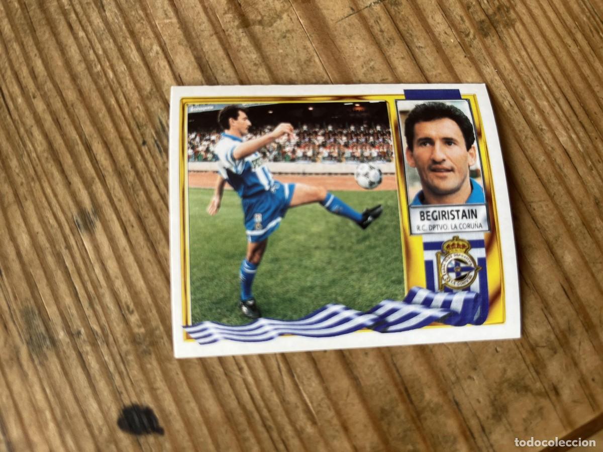 Cromos de f&uacute;tbol: CROMO SIN PEGAR NUNCA PEGADO ALBUM LIGA ESTE 95 96 1995 1996 DEPORTIVO CORU&Ntilde;A BEGIRISTAIN