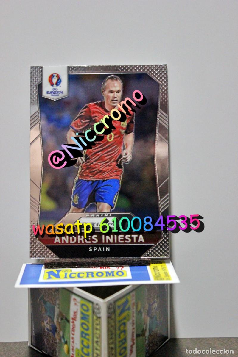 Cromos de f&uacute;tbol: iniesta espa&ntilde;a euro 2016 portugal prizm panini eurocopa 16 niccromo