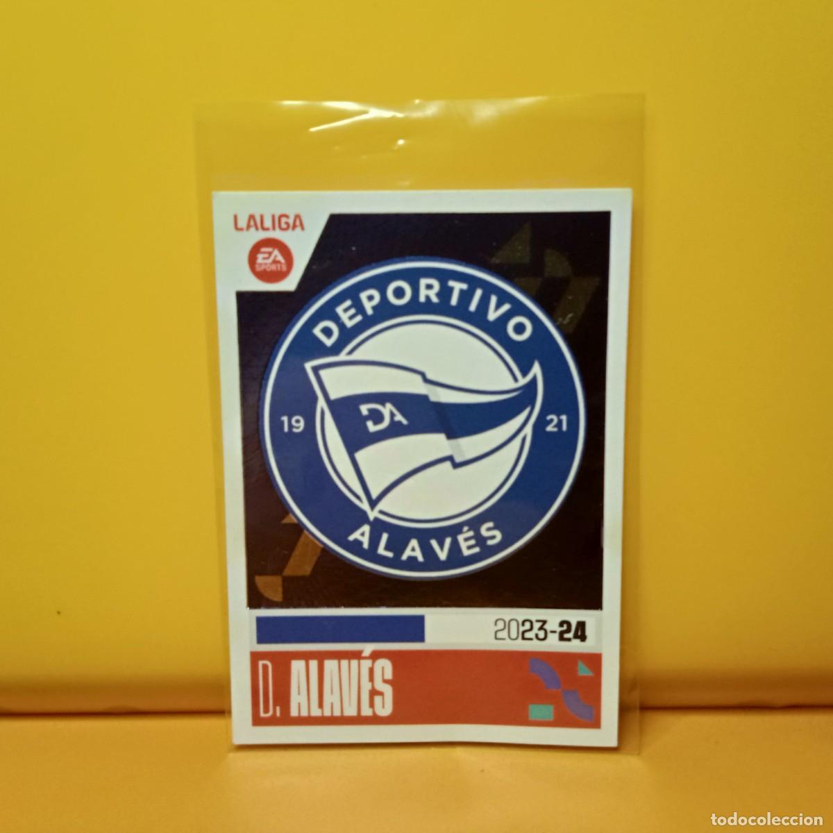 Cromos de f&uacute;tbol: EDICIONES ESTE 2023 2024 23 24 DEPORTIVO ALAV&Eacute;S ESCUDO 1