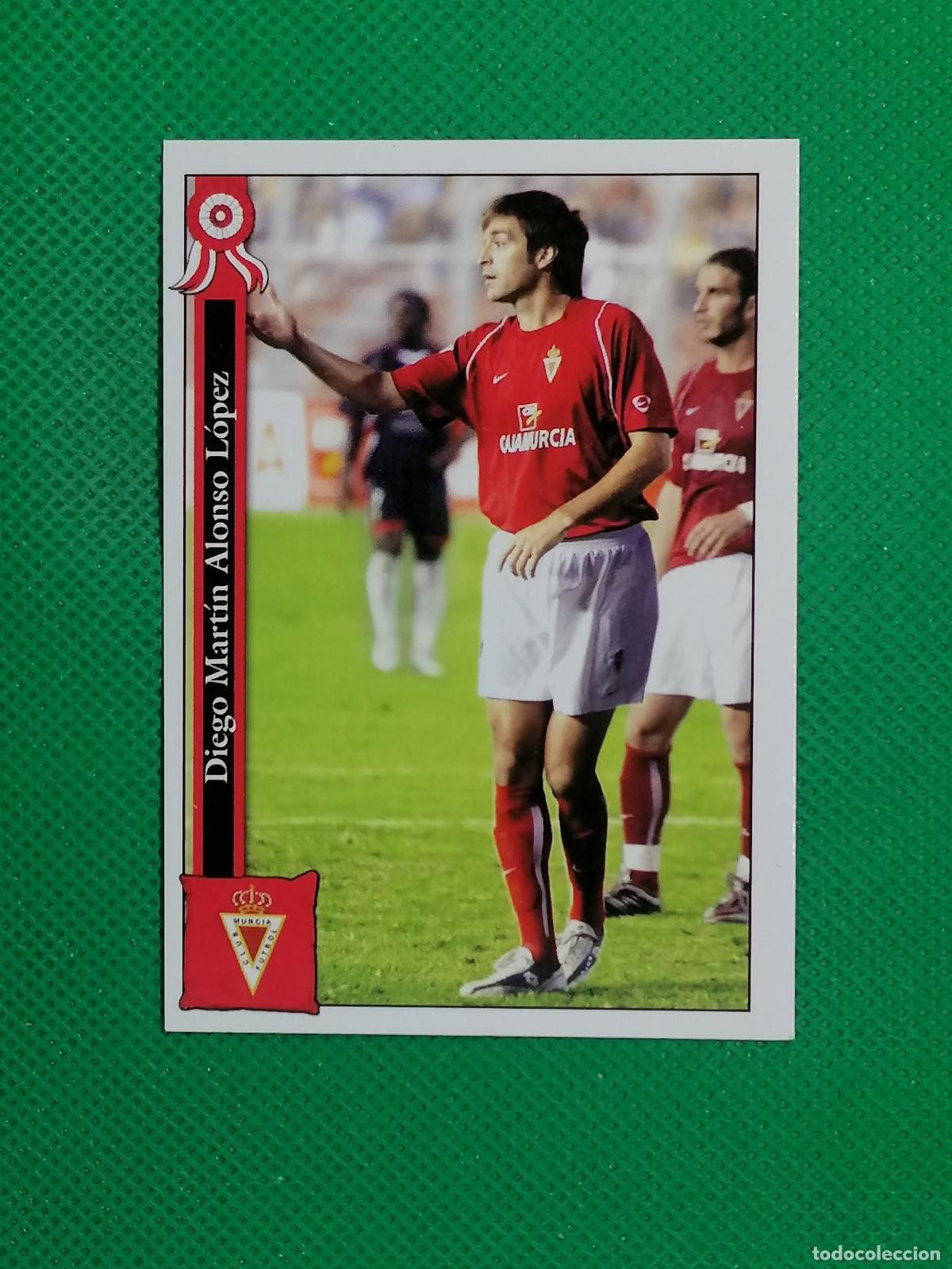 Cromos de f&uacute;tbol: 879 DIEGO ALONSO REAL MURCIA ⚽ MUNDICROMO LAS FICHAS DE LA LIGA 05 06 2005 2006 ⚽