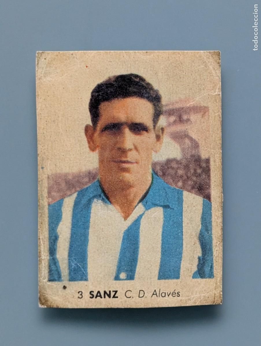 Cromos de f&uacute;tbol: RARO CROMO SANZ ALAVES VITORIA CAMPEONATOS NACIONALES FUTBOL 1956 RUIZ ROMERO 1955 55/56 LIGA ALAVA