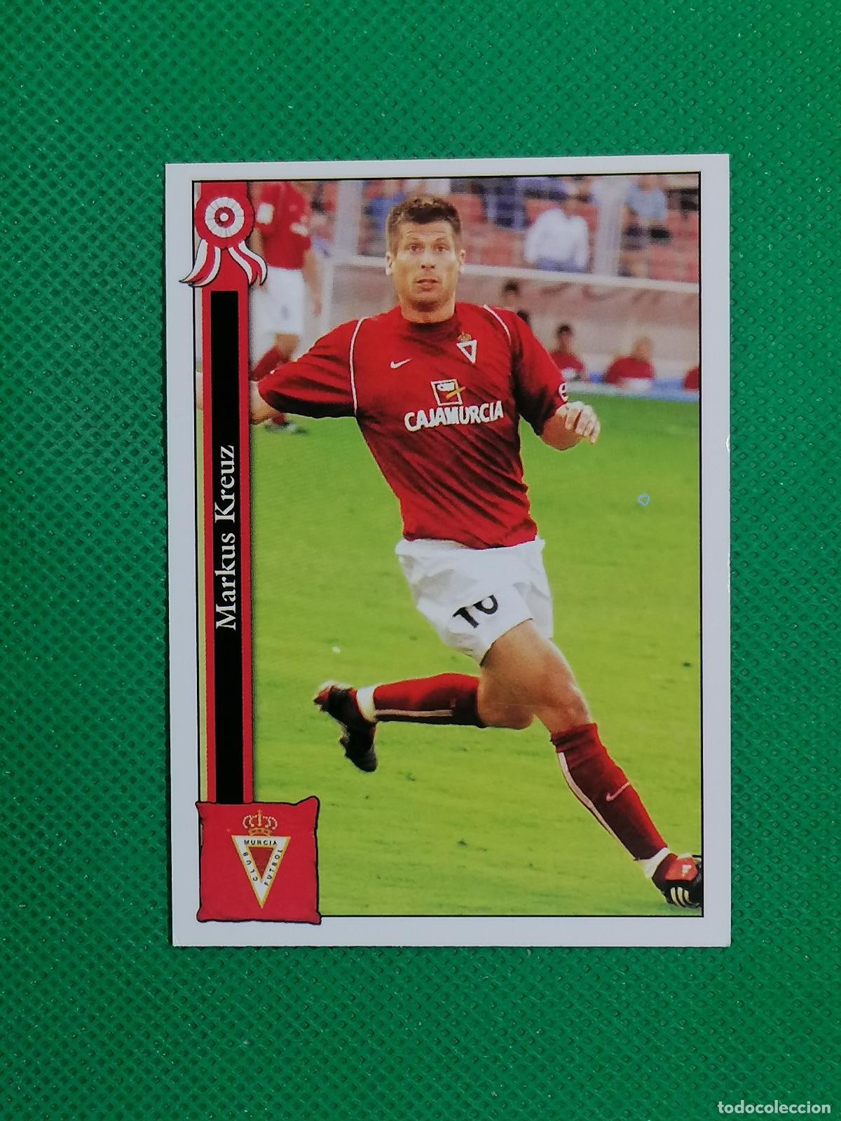 Cromos de f&uacute;tbol: 881 MARKUS KREUZ REAL MURCIA ⚽ MUNDICROMO LAS FICHAS DE LA LIGA 05 06 2005 2006 ⚽