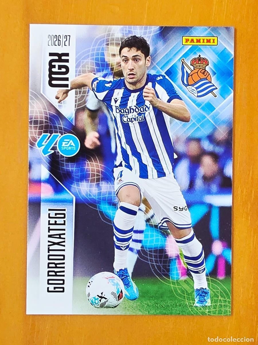 Cromos de f&uacute;tbol: 315 Jon Gorrotxategi, Real Sociedad, Panini Megacracks MGK 2026 2027 26 27