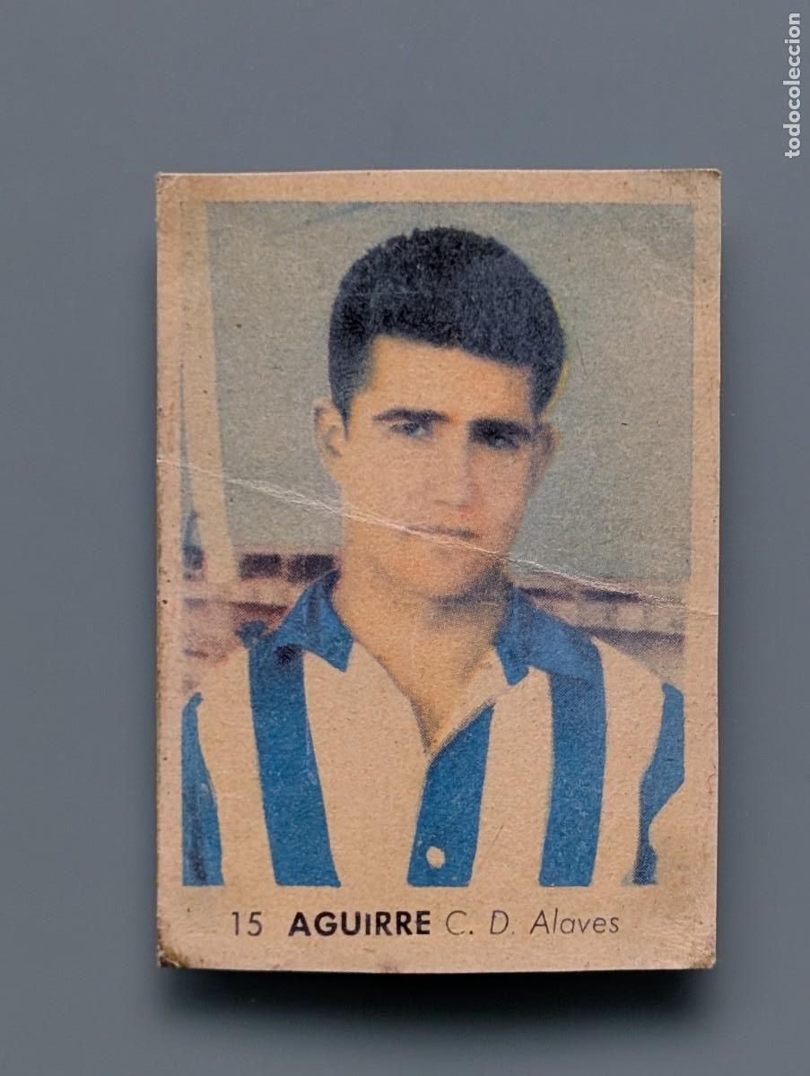 Cromos de f&uacute;tbol: CROMO AGUIRRE ALAVES VITORIA CAMPEONATOS NACIONALES FUTBOL 1956 RUIZ ROMERO 1955 55/56 LIGA ALAVA