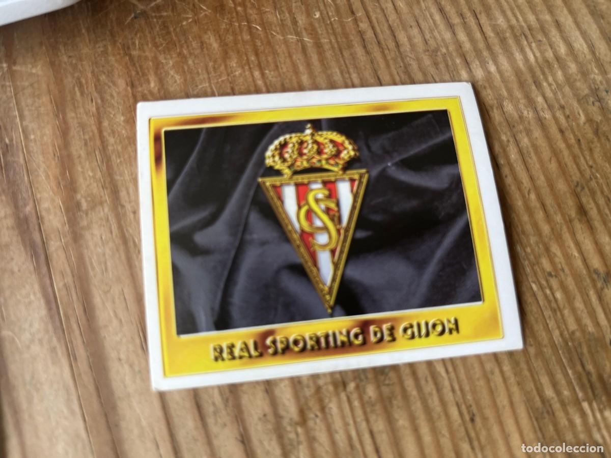 Cromos de f&uacute;tbol: CROMO SIN PEGAR NUNCA PEGADO ALBUM LIGA ESTE 95 96 1995 1996 SPORTING GIJON ESCUDO
