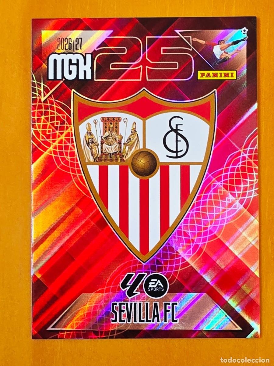 Cromos de f&uacute;tbol: 325 Escudo Sevilla FC, Panini Megacracks MGK 2026 2027 26 27