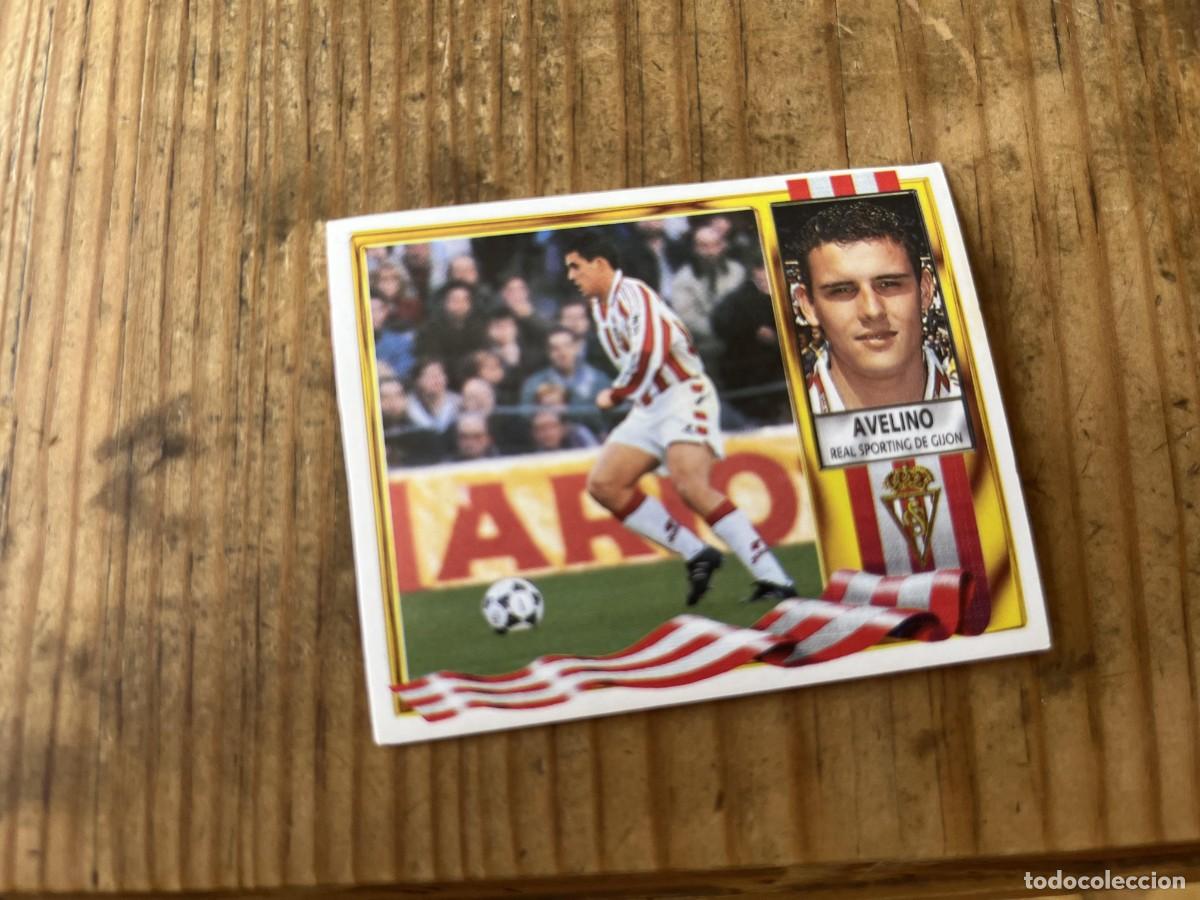 Cromos de f&uacute;tbol: CROMO SIN PEGAR NUNCA PEGADO ALBUM LIGA ESTE 95 96 1995 1996 SPORTING GIJON AVELINO