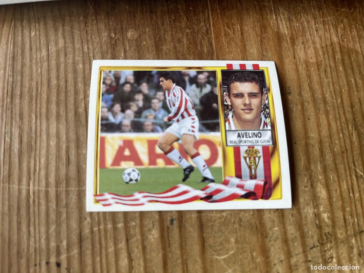 Cromos de f&uacute;tbol: CROMO SIN PEGAR NUNCA PEGADO ALBUM LIGA ESTE 95 96 1995 1996 SPORTING GIJON AVELINO