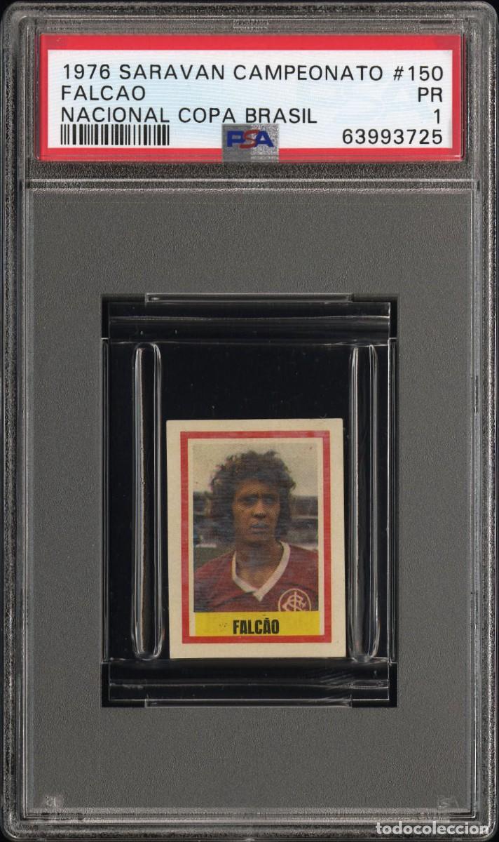 Cromos de f&uacute;tbol: Falcao #150 Saravan Campeonato Nacional Copa Brasil 1976 Psa 1