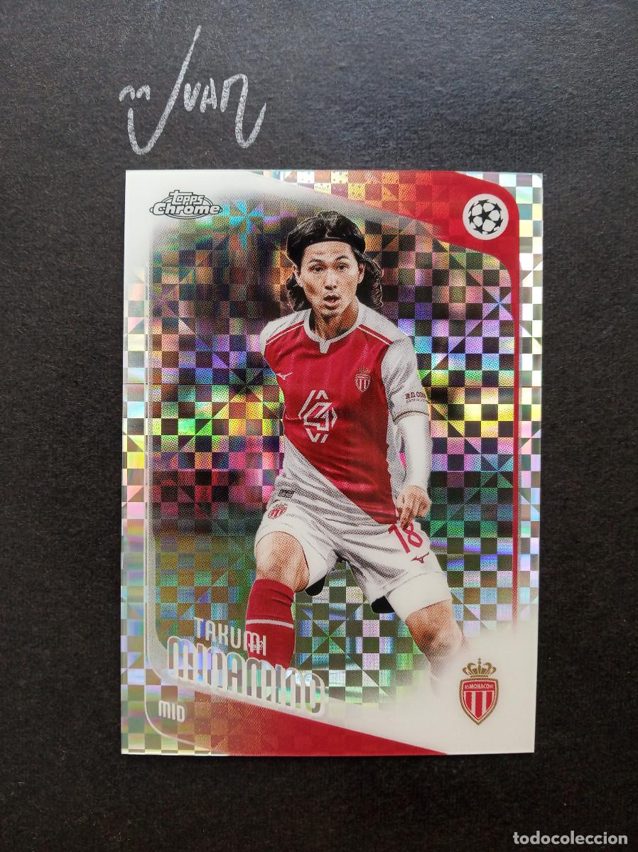 Cromos de f&uacute;tbol: N&ordm; 123 PARALELA X-FRACTOR MINAMINO MONACO JAPON JAPAN⚽ TOPPS &reg; CHROME UCC UEFA 2025 2026 25 26 NUEVO