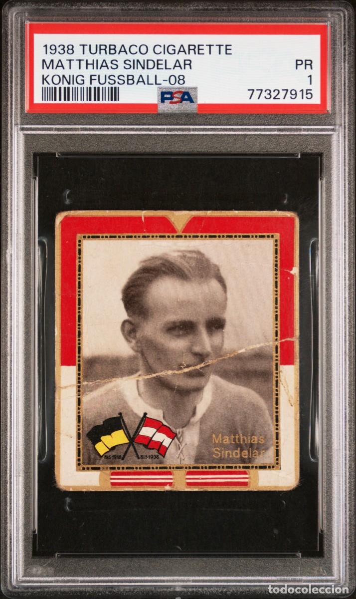 Cromos de f&uacute;tbol: Matthias Sindelar Turbaco Cigarette Konig Fussball 08 1938 Psa 1