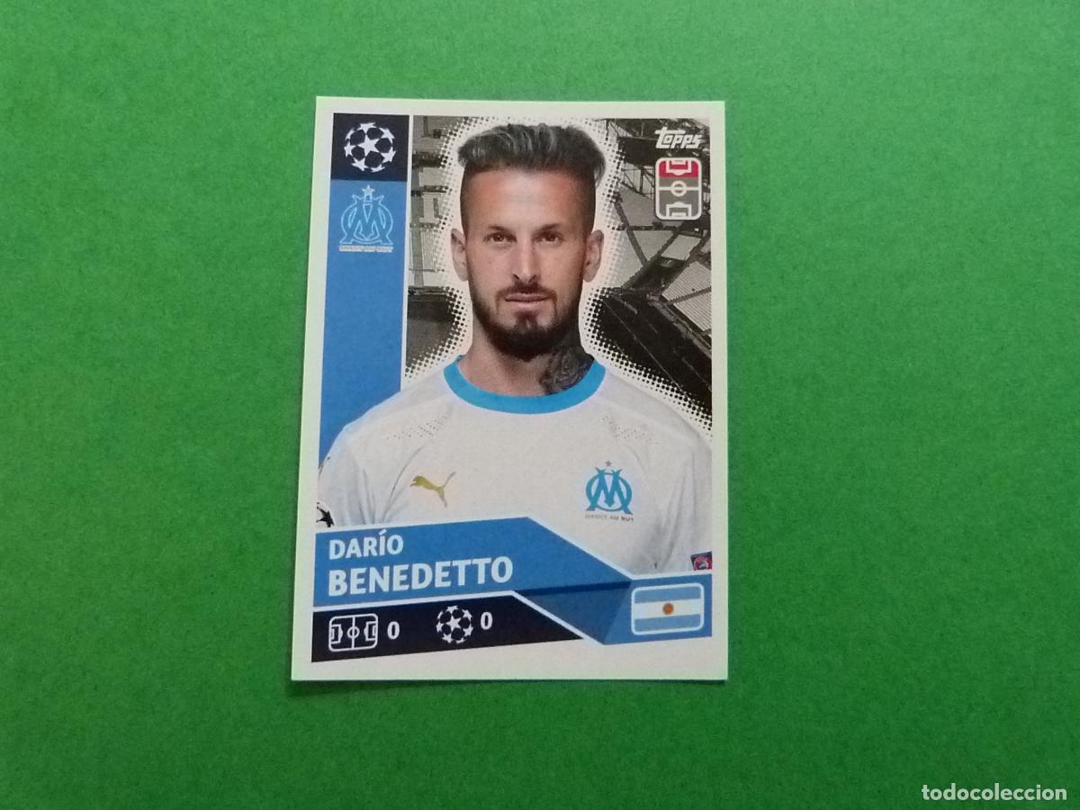 Cromos de f&uacute;tbol: CROMO FUTBOL BENEDETTO OLIMPIQUE DE MARSELLA SIN PEGAR N&ordm; 18 CHAMPIONS LEAGUE 2020-2021/20-21 TOPPS