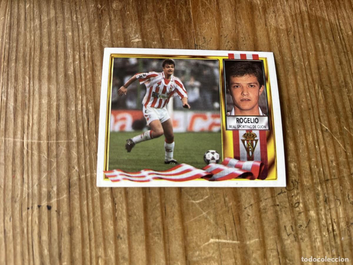 Figurine di Calcio: CROMO SIN PEGAR NUNCA PEGADO ALBUM LIGA ESTE 95 96 1995 1996 SPORTING GIJON ROGELIO