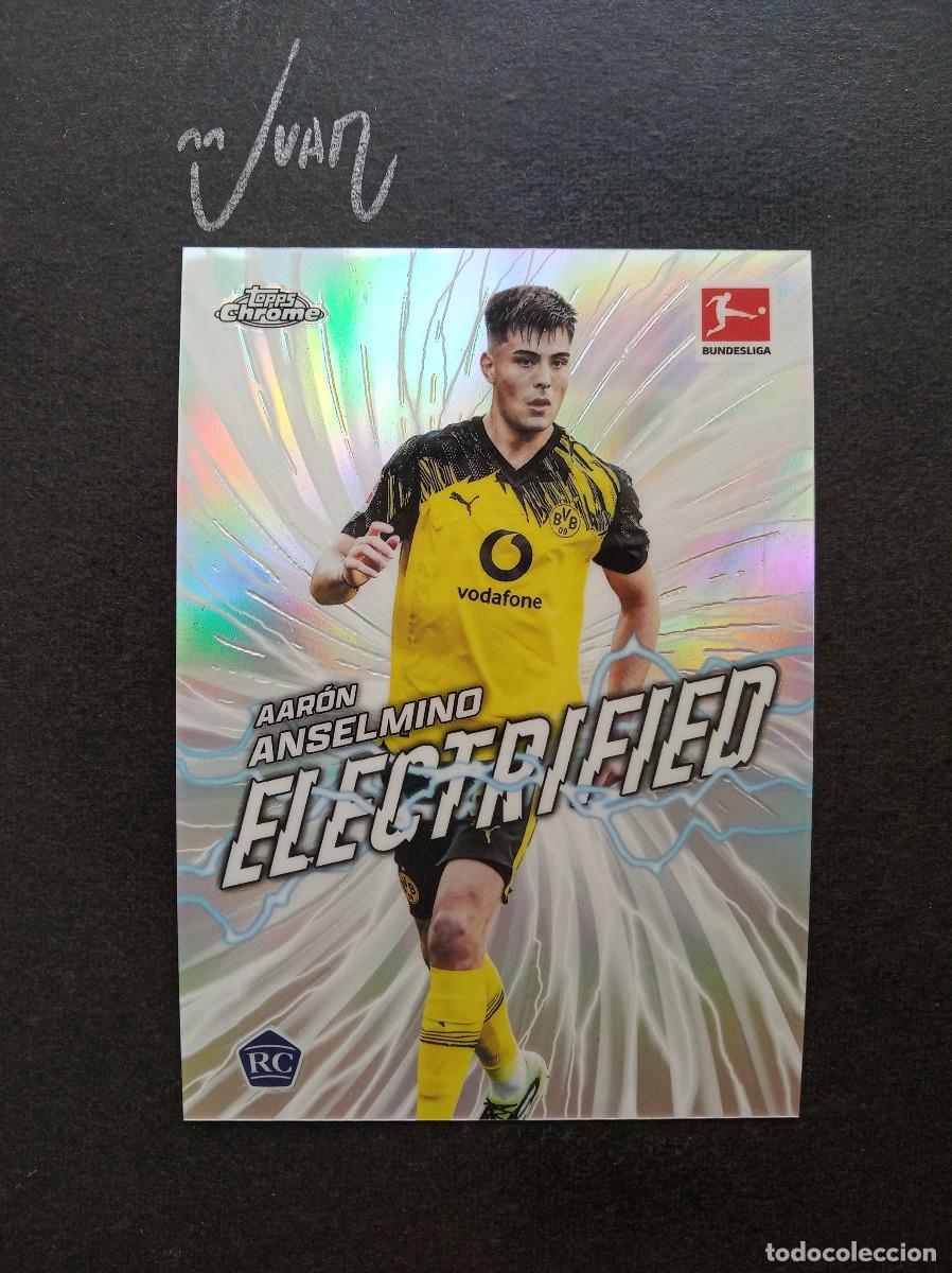 Figurine di Calcio: 5 ELECTRIFIED ROOKIE ANSELMINO BORUSSIA DORTMUND ARGENTINA⚽ TOPPS&reg; CHROME BUNDESLIGA 2025 2026 25 26