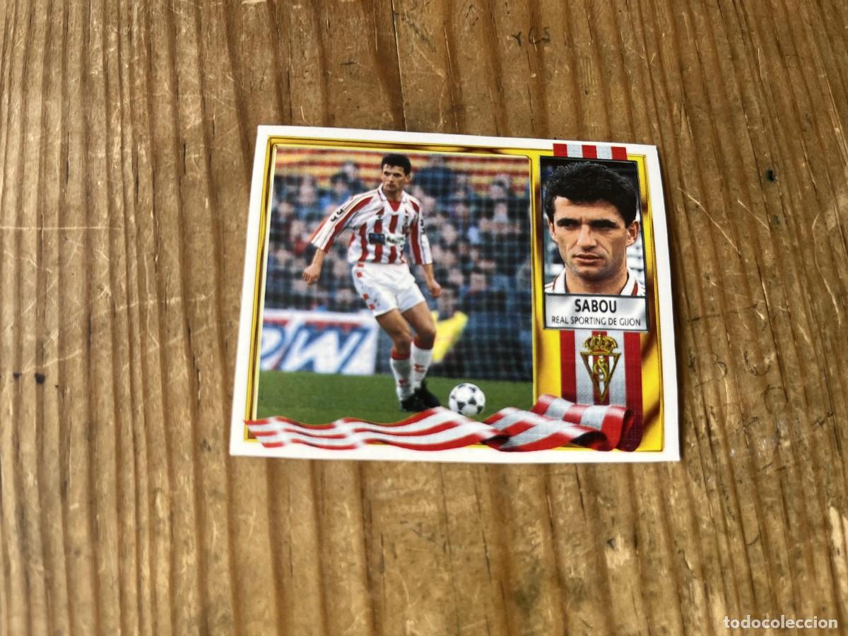 Figurine di Calcio: CROMO SIN PEGAR NUNCA PEGADO ALBUM LIGA ESTE 95 96 1995 1996 SPORTING GIJON SABOU