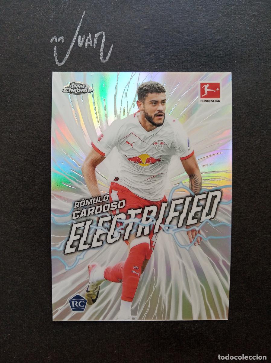Figurine di Calcio: 11 ELECTRIFIED ROOKIE ROMULO CARDOSO RB LEIPZIG BRASIL ⚽ TOPPS &reg; CHROME BUNDESLIGA 2025 2026 25 26