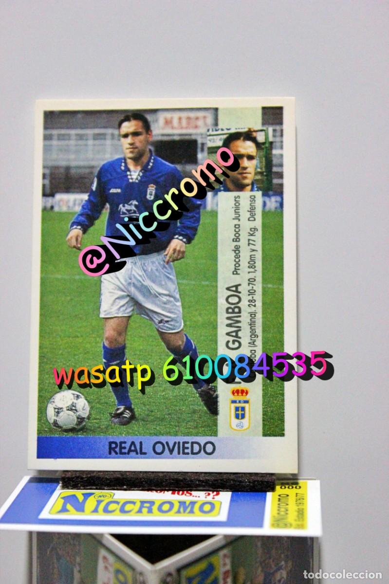 Cromos de f&uacute;tbol: oviedo liga 1996 1997 panini 3 fichajes n&ordm; 395 401 402 sin pegar 96 97 niccromo