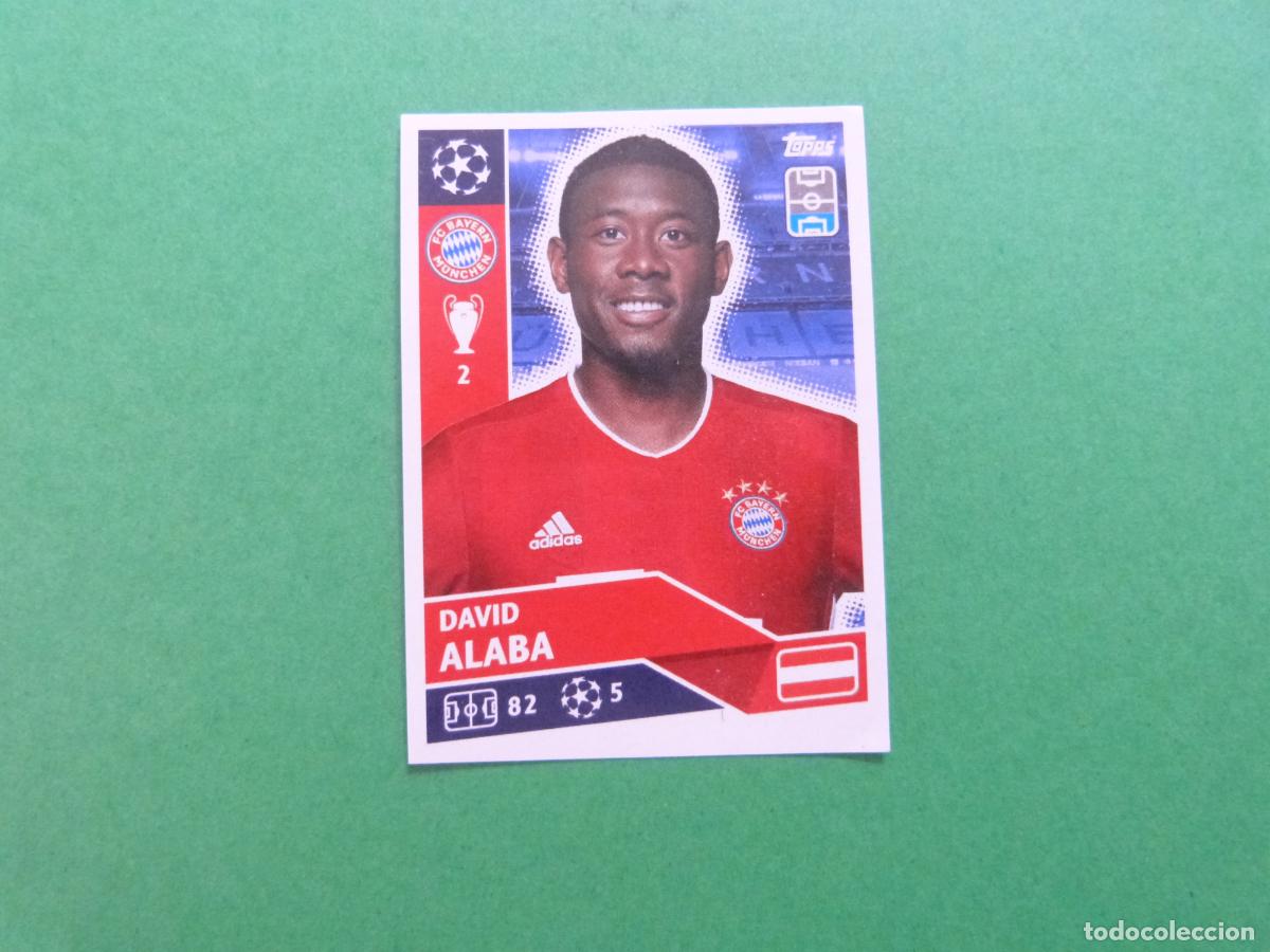 Cromos de f&uacute;tbol: CROMO FUTBOL ALABA BAYERN MUNICH SIN PEGAR N&ordm; 6 CHAMPIONS LEAGUE 2020-2021/20-21