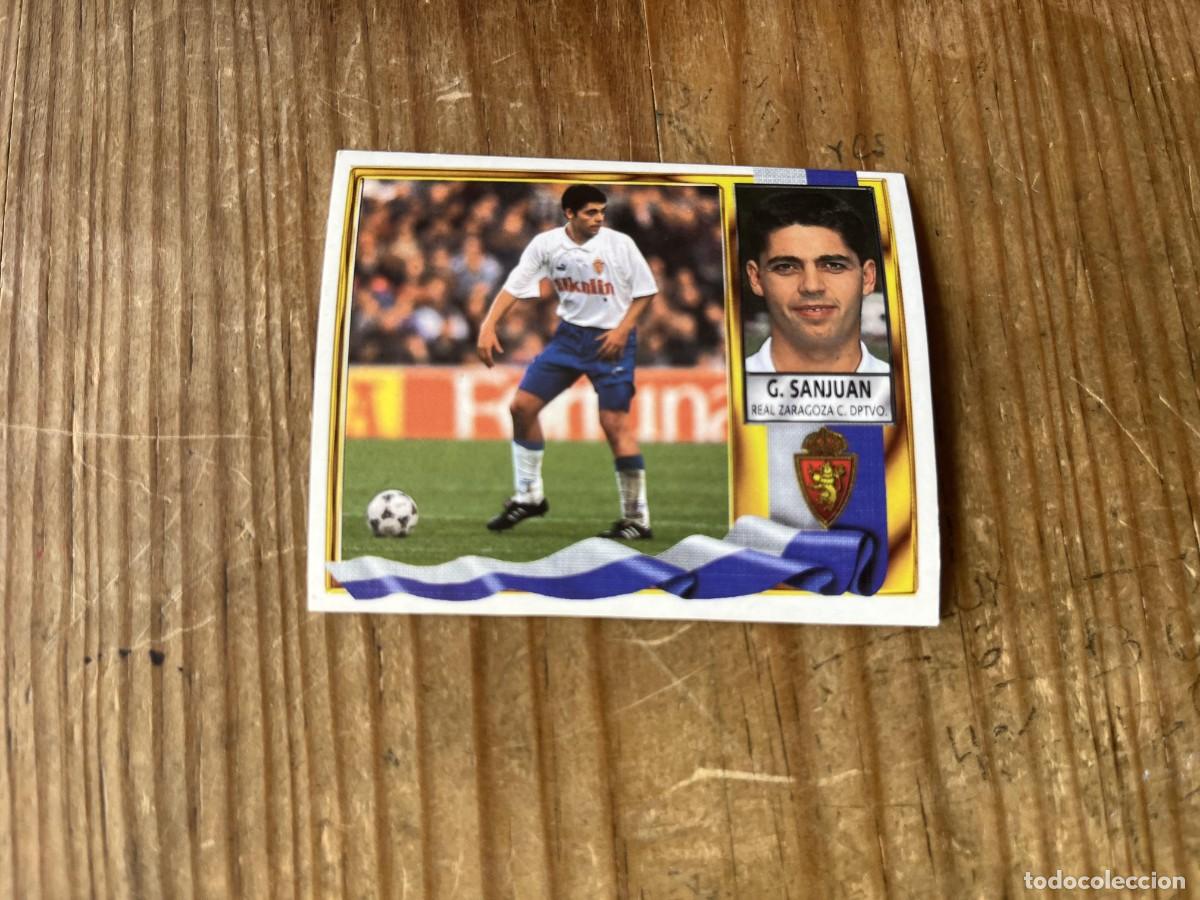 Cromos de f&uacute;tbol: CROMO SIN PEGAR NUNCA PEGADO ALBUM LIGA ESTE 95 96 1995 1996 REAL ZARAGOZA GARCIA SANJUAN