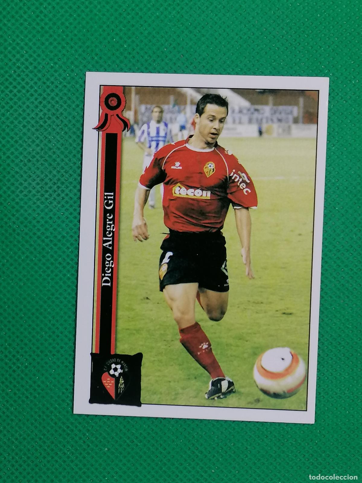Cromos de f&uacute;tbol: 977 DIEGO ALEGRE CIUDAD DE MURCIA ⚽ MUNDICROMO LAS FICHAS DE LA LIGA 05 06 2005 2006 ⚽