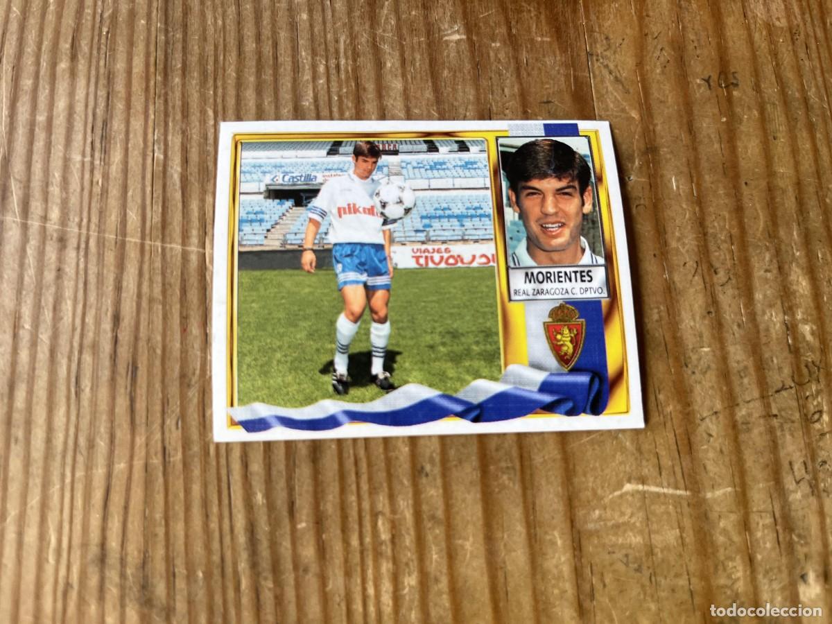 Cromos de f&uacute;tbol: CROMO SIN PEGAR NUNCA PEGADO ALBUM LIGA ESTE 95 96 1995 1996 REAL ZARAGOZA MORIENTES