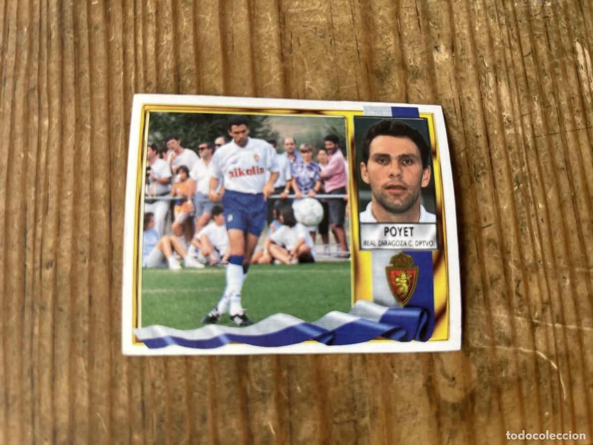 Cromos de f&uacute;tbol: CROMO SIN PEGAR NUNCA PEGADO ALBUM LIGA ESTE 95 96 1995 1996 REAL ZARAGOZA POYET