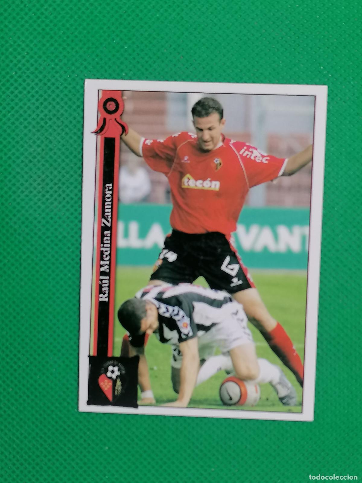 Cromos de f&uacute;tbol: 986 RAUL MEDINA CIUDAD DE MURCIA ⚽ MUNDICROMO LAS FICHAS DE LA LIGA 05 06 2005 2006 ⚽