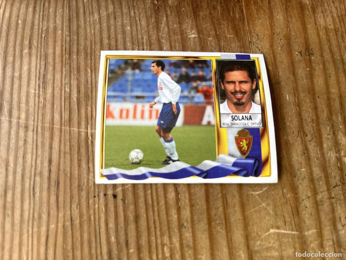 Cromos de f&uacute;tbol: CROMO SIN PEGAR NUNCA PEGADO ALBUM LIG&Ccedil;A ESTE 95 96 1995 1996 REAL ZARAGOZA SOLANA