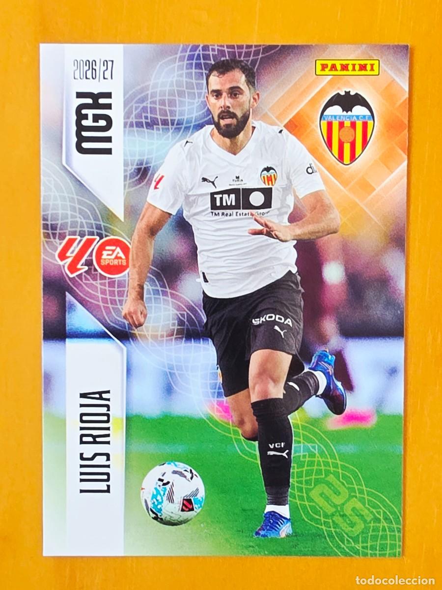 Cromos de f&uacute;tbol: 355 Luis Rioja, Valencia CF, Panini Megacracks MGK 2026 2027 26 27