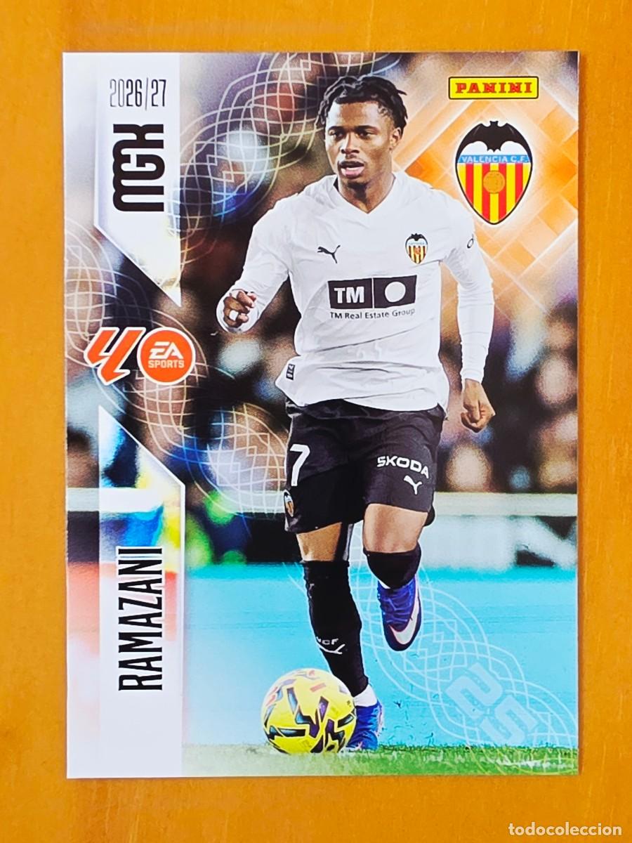 Cromos de f&uacute;tbol: 357 Largie Ramazani, Valencia CF, Panini Megacracks MGK 2026 2027 26 27